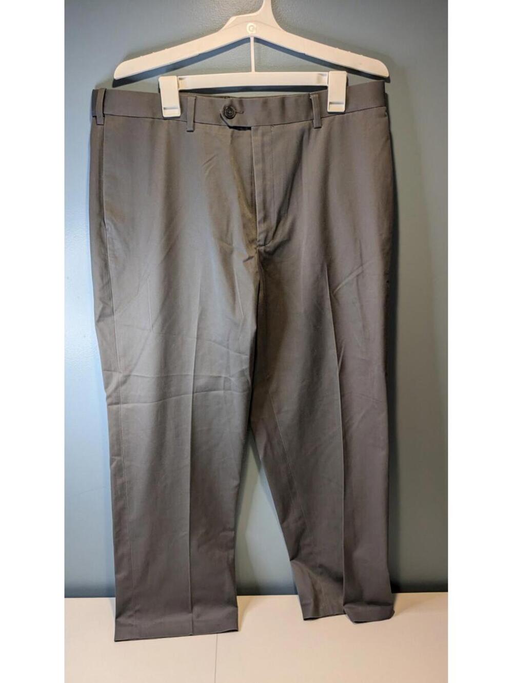 Perry Ellis Portfolio Dress Pants Mens 36x29 Used Clean Gray